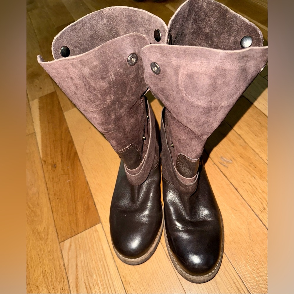 Clarks Brown Moto Boots - Picture 10 of 16